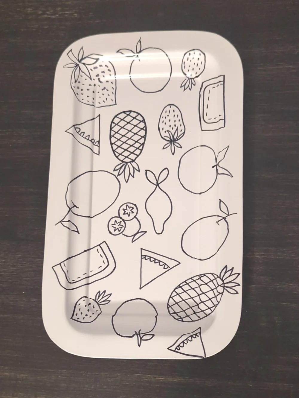 Metal Serving/Display Tray Set